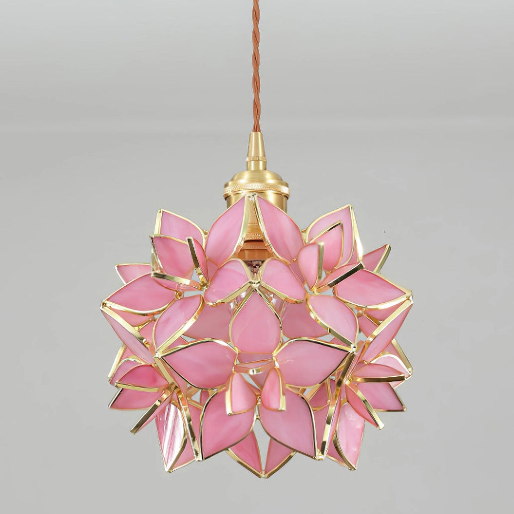 Clear Glass Capiz-Shells Pendant Light