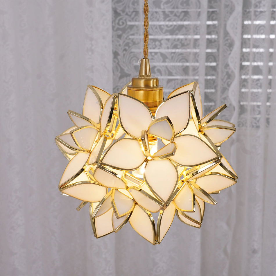 Clear Glass Capiz-Shells Pendant Light