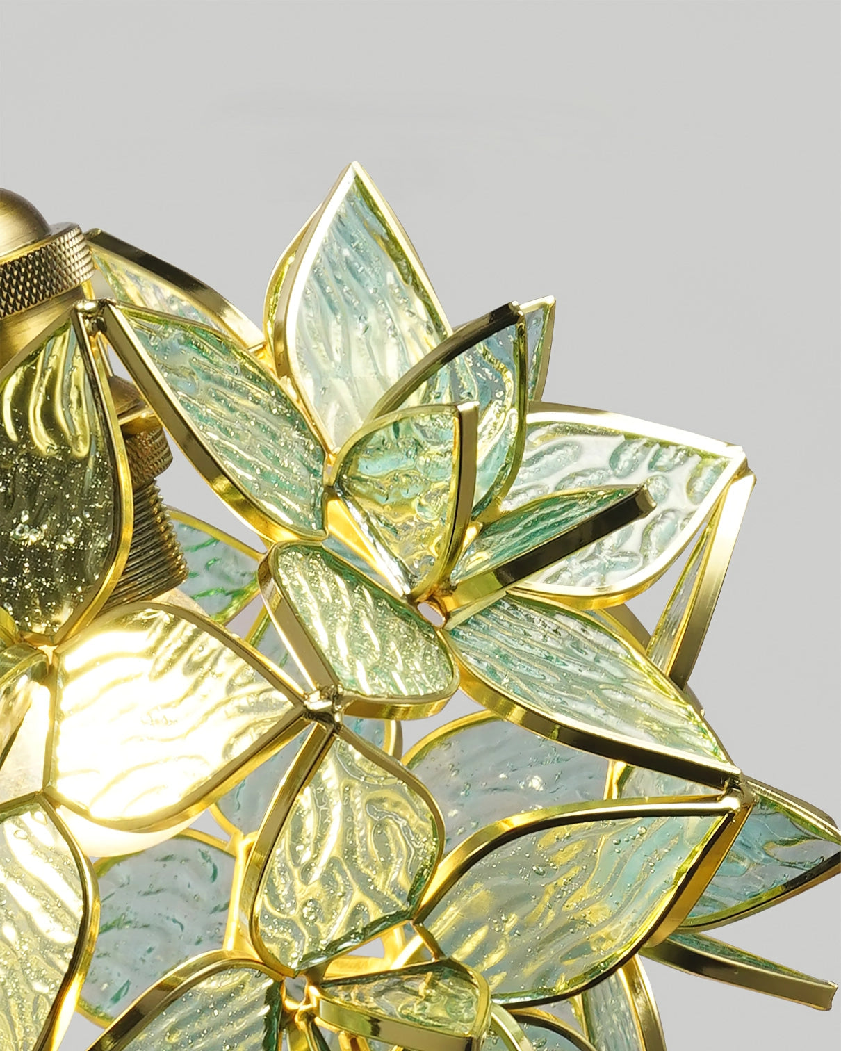 Clear Glass Capiz-Shells Pendant Light