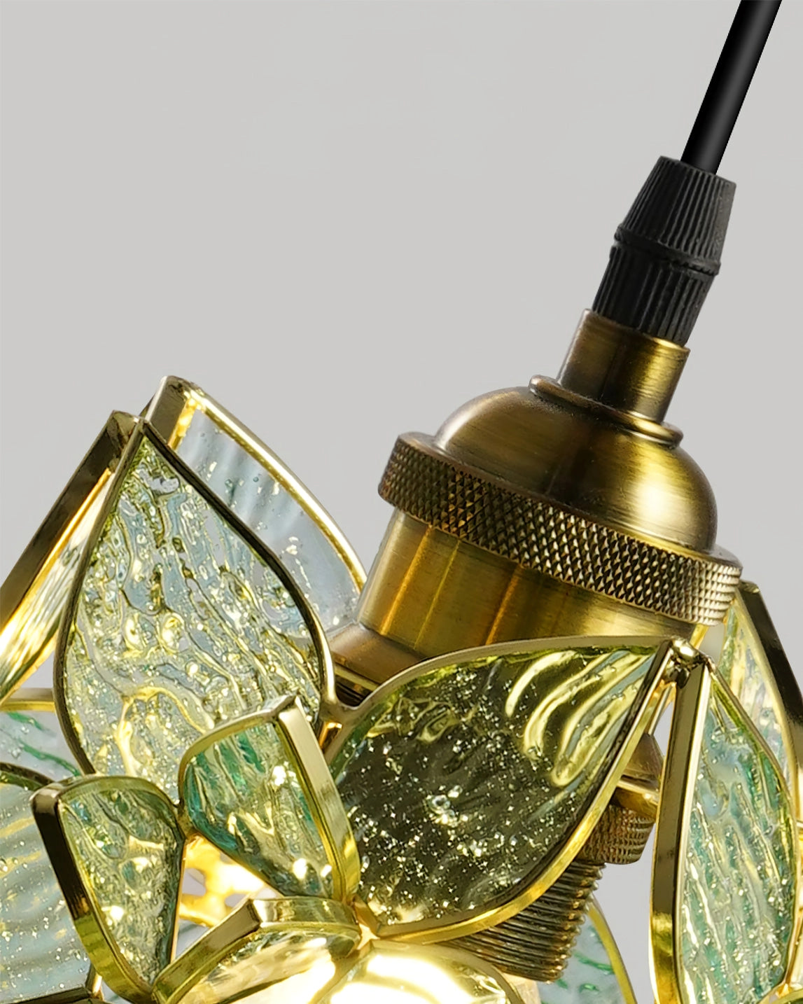 Clear Glass Capiz-Shells Pendant Light