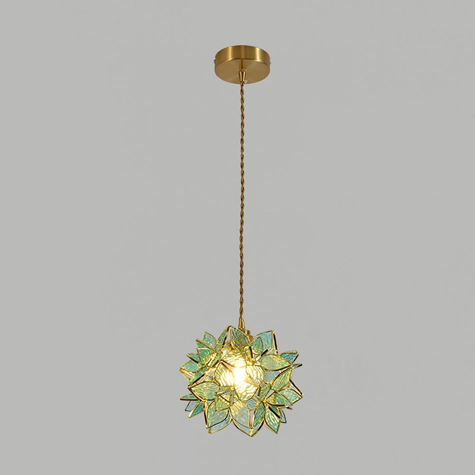 Clear Glass Capiz-Shells Pendant Light