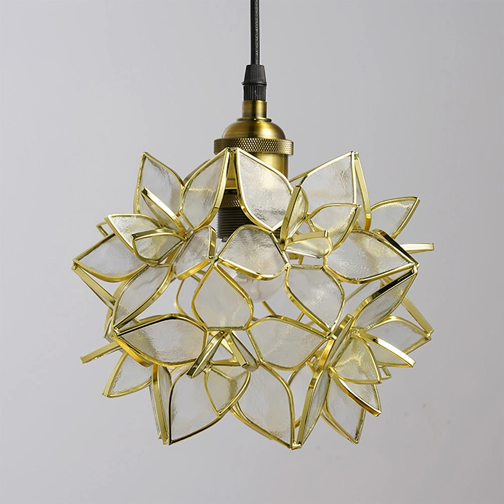 Clear Glass Capiz-Shells Pendant Light