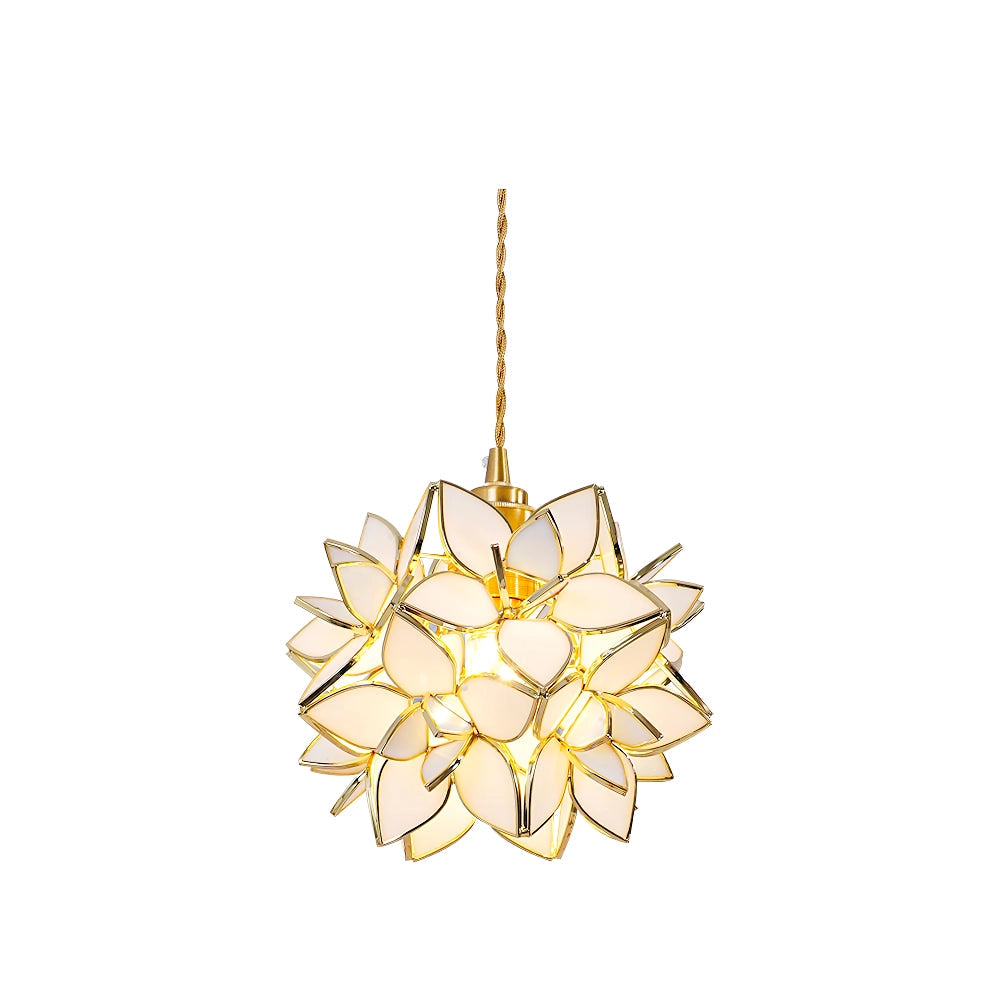 Clear Glass Capiz-Shells Pendant Light