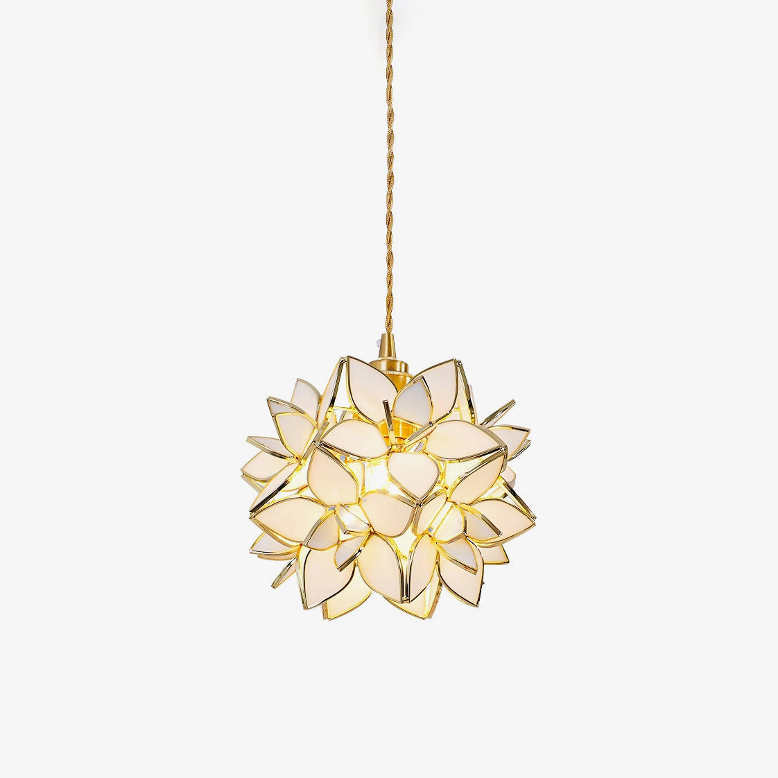 Clear Glass Capiz-Shells Pendant Light