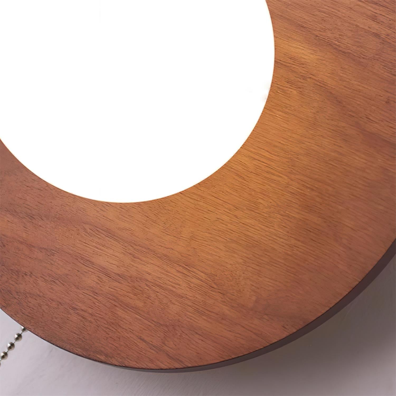 Contemporary Wood and Glass Wall Lamp – Damp-Rated Decorative Lighting