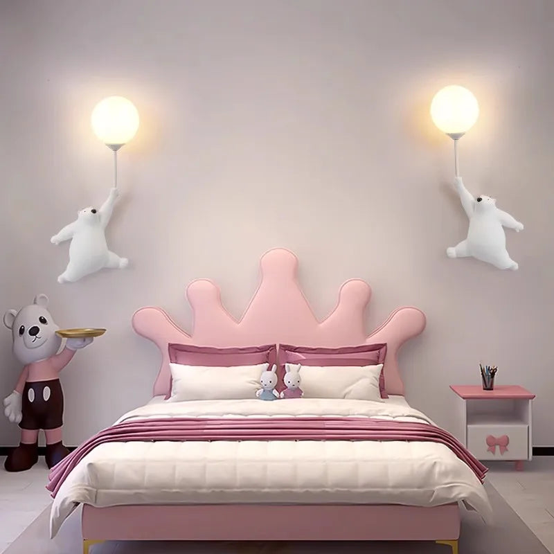 3D Moonlight Bear Wall Lamp