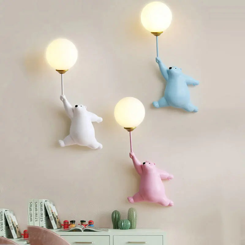 3D Moonlight Bear Wall Lamp