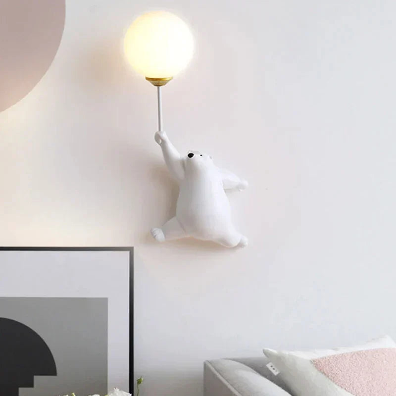 3D Moonlight Bear Wall Lamp