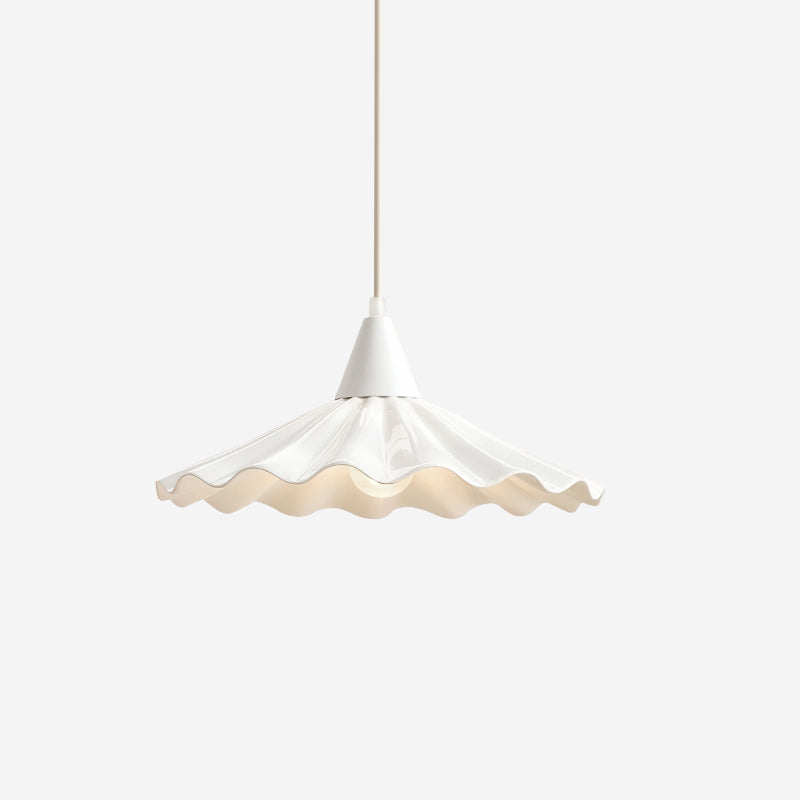 Matte White Ceramic Pendant Lamp – Modern Hanging Lamp