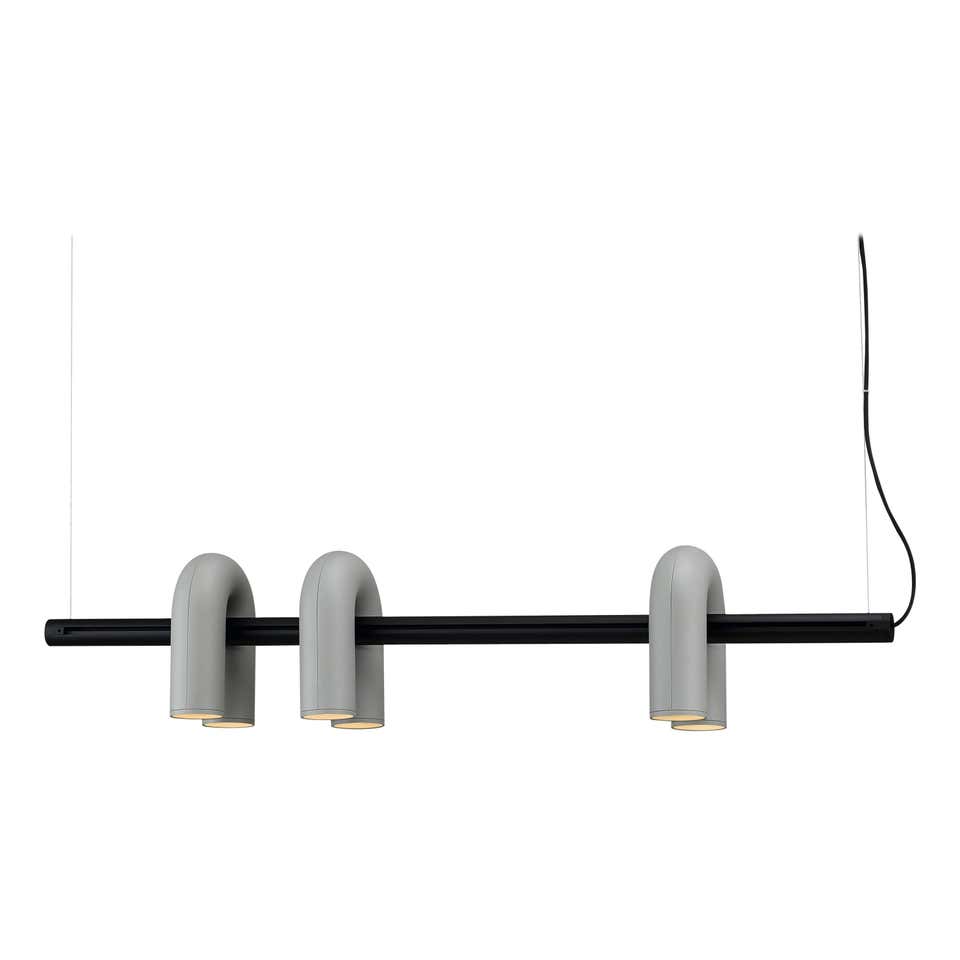 Contemporary Cirkus Chandelier – Sculptural U-Shaped Ceiling Light
