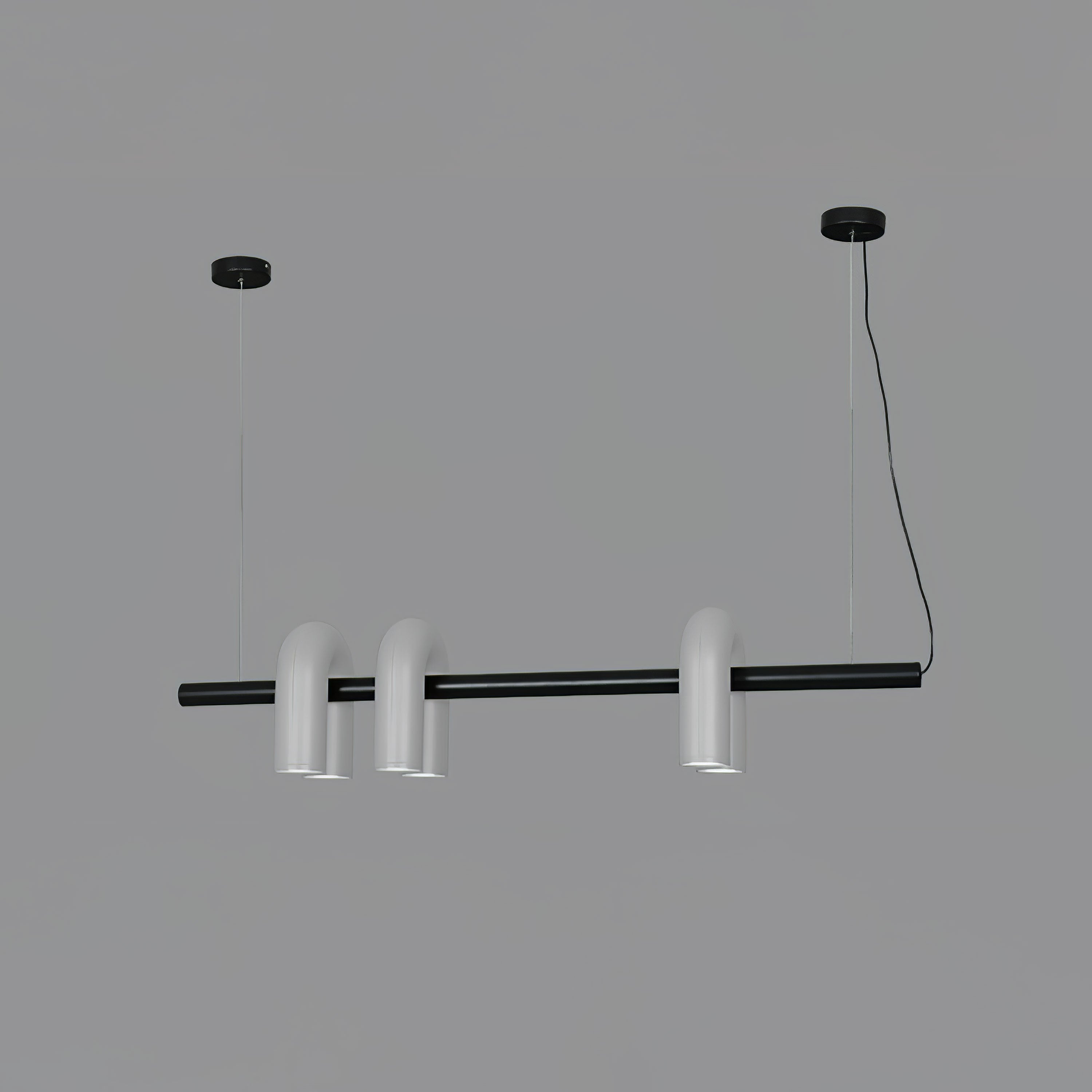 Contemporary Cirkus Chandelier – Sculptural U-Shaped Ceiling Light