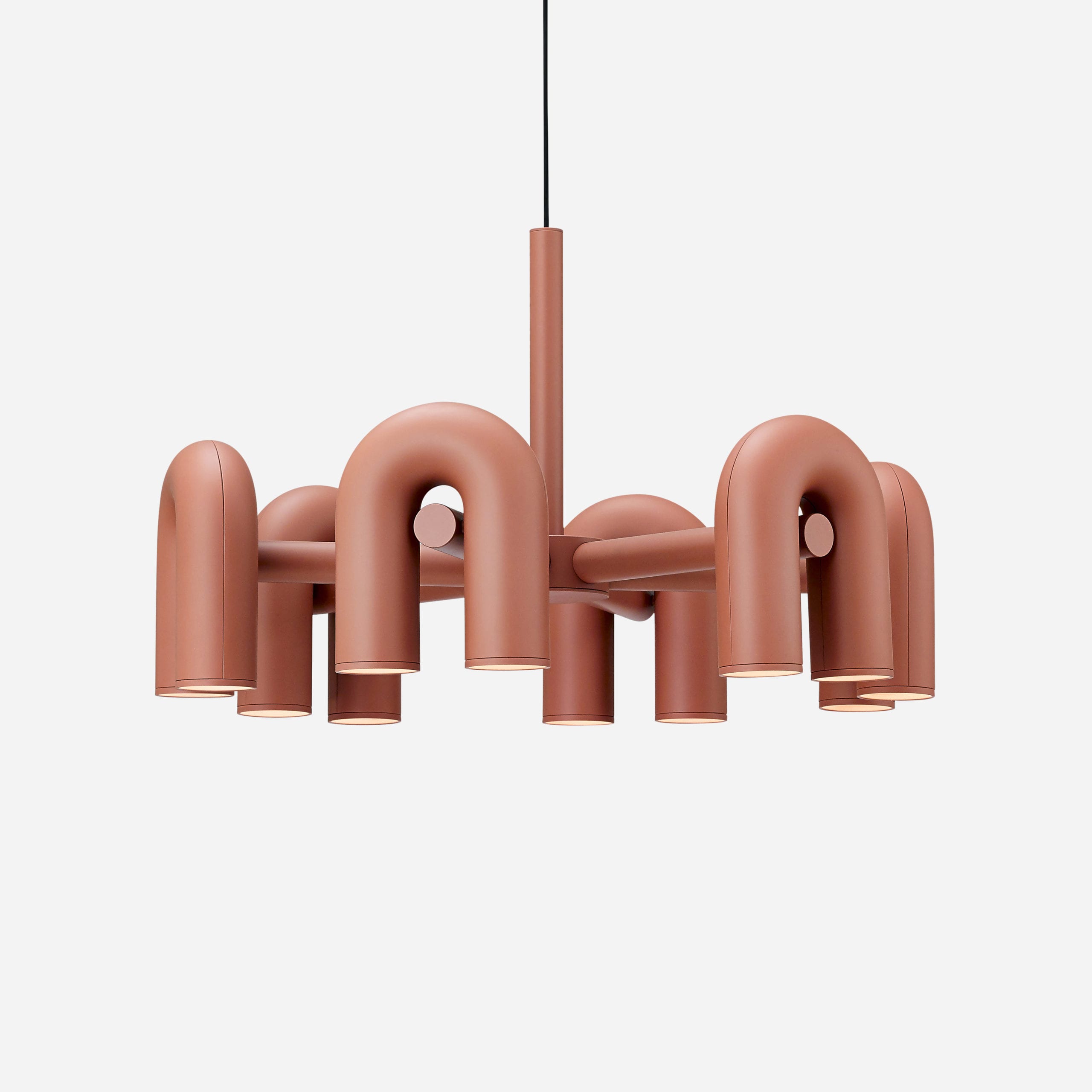 Contemporary Cirkus Chandelier – Sculptural U-Shaped Ceiling Light