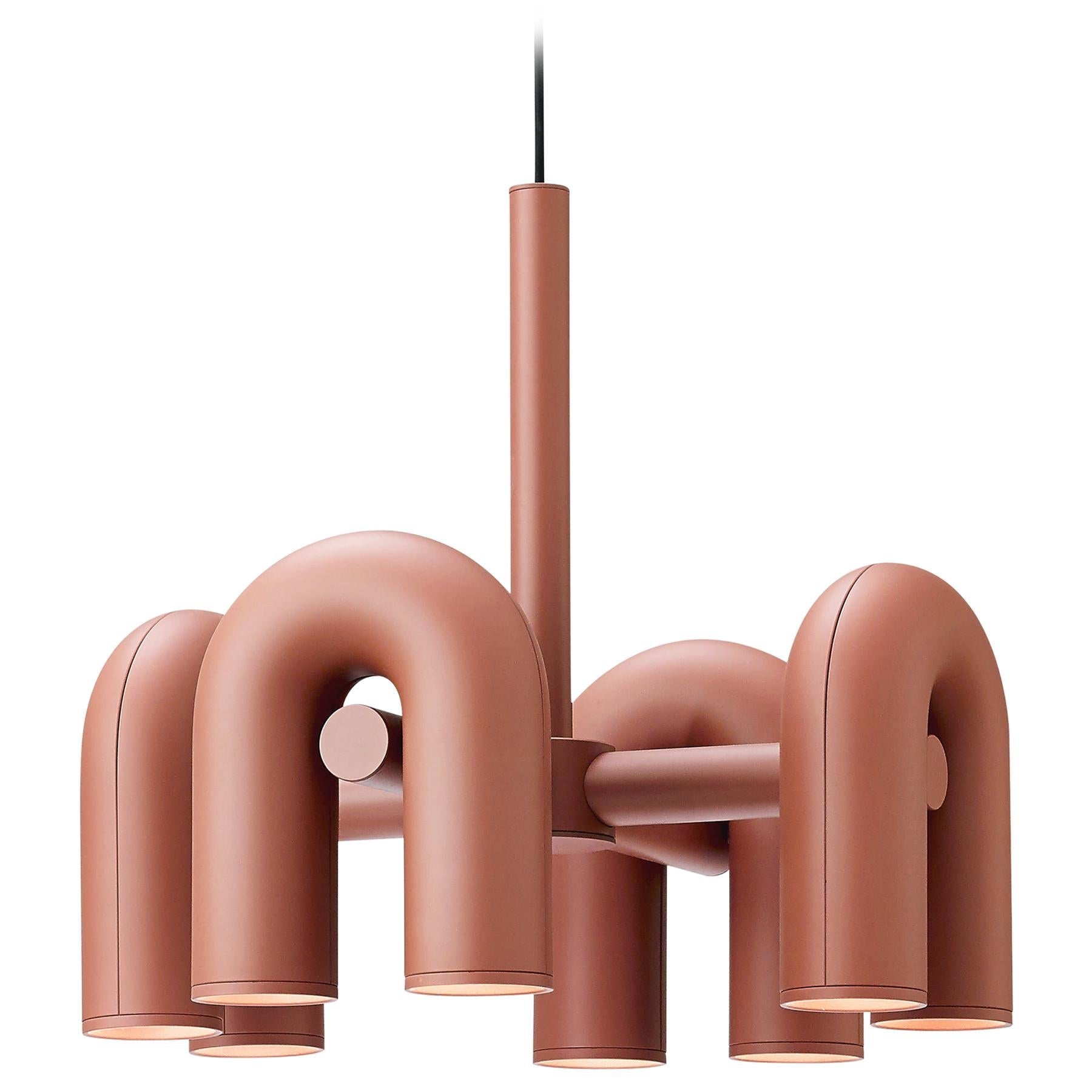 Contemporary Cirkus Chandelier – Sculptural U-Shaped Ceiling Light