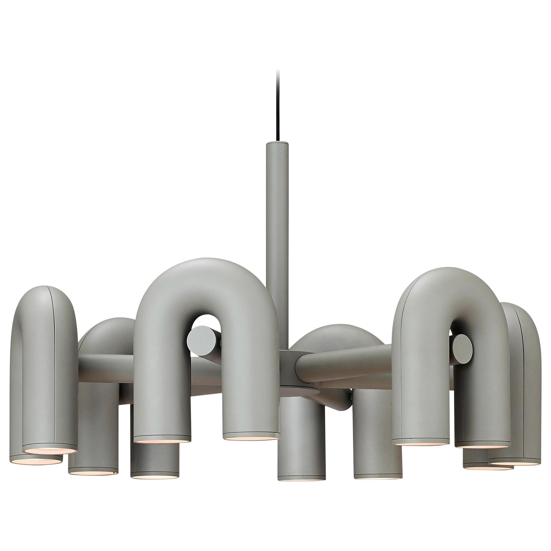 Contemporary Cirkus Chandelier – Sculptural U-Shaped Ceiling Light