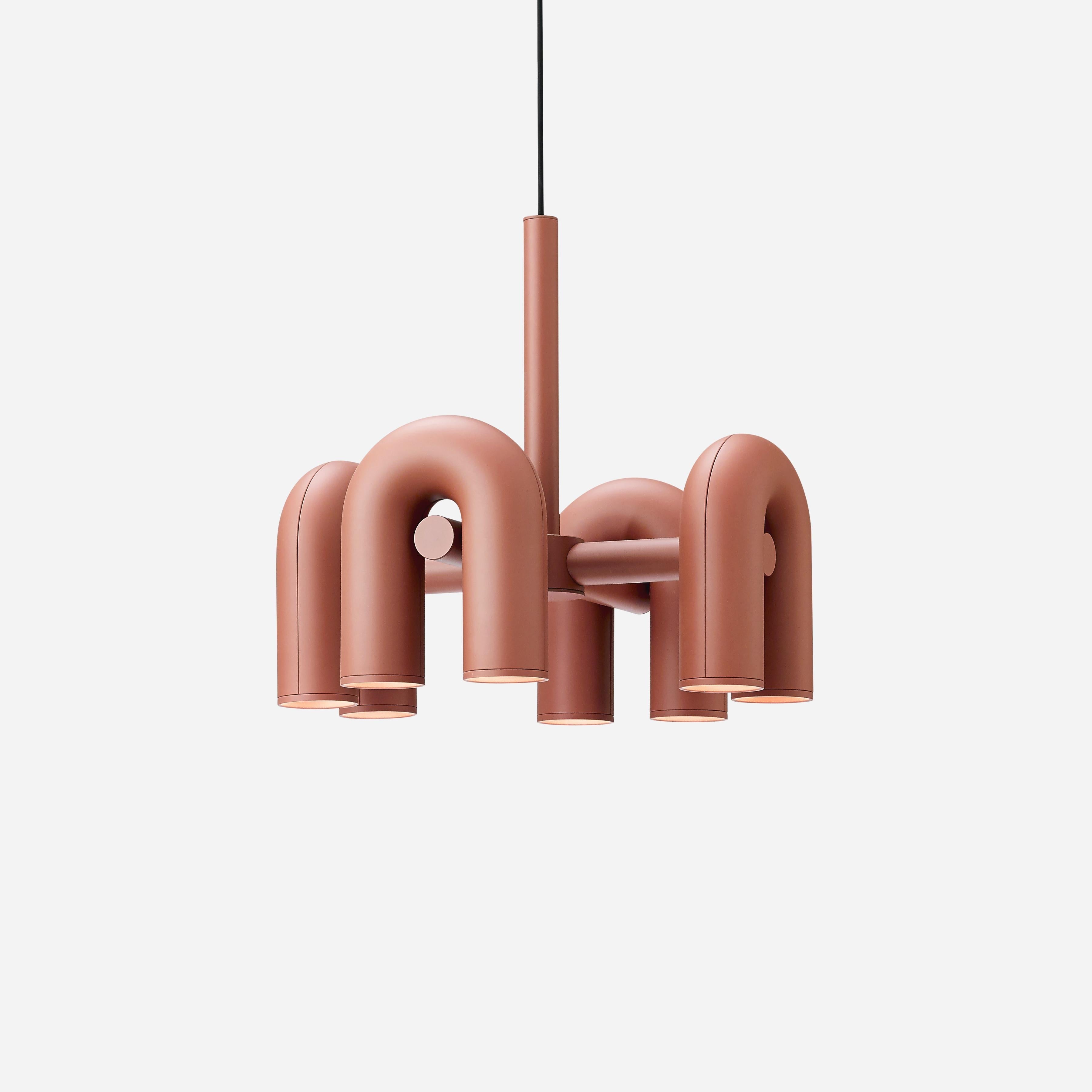 Contemporary Cirkus Chandelier – Sculptural U-Shaped Ceiling Light