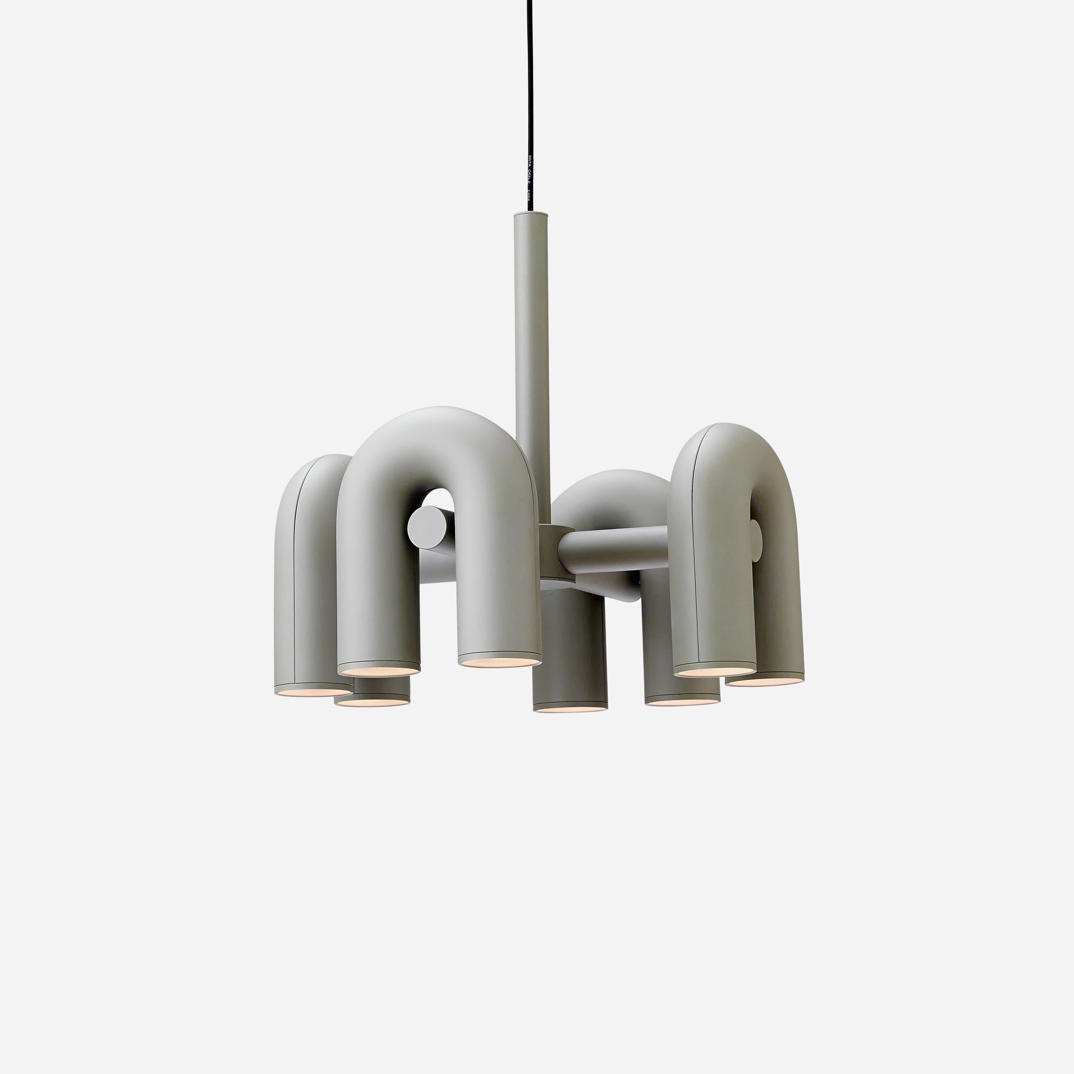 Contemporary Cirkus Chandelier – Sculptural U-Shaped Ceiling Light