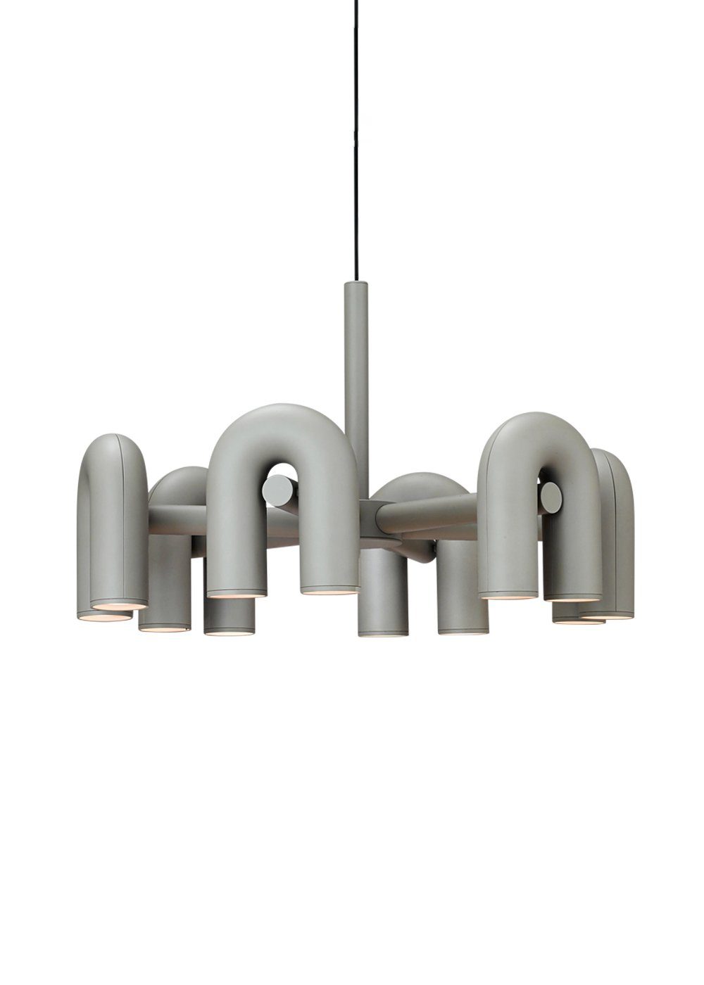 Contemporary Cirkus Chandelier – Sculptural U-Shaped Ceiling Light