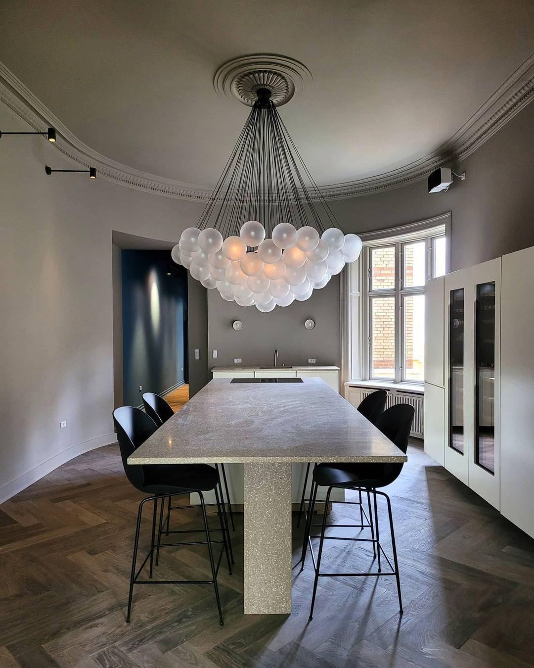 Modern Bubble Chandelier – Statement Pendant Ceiling Light