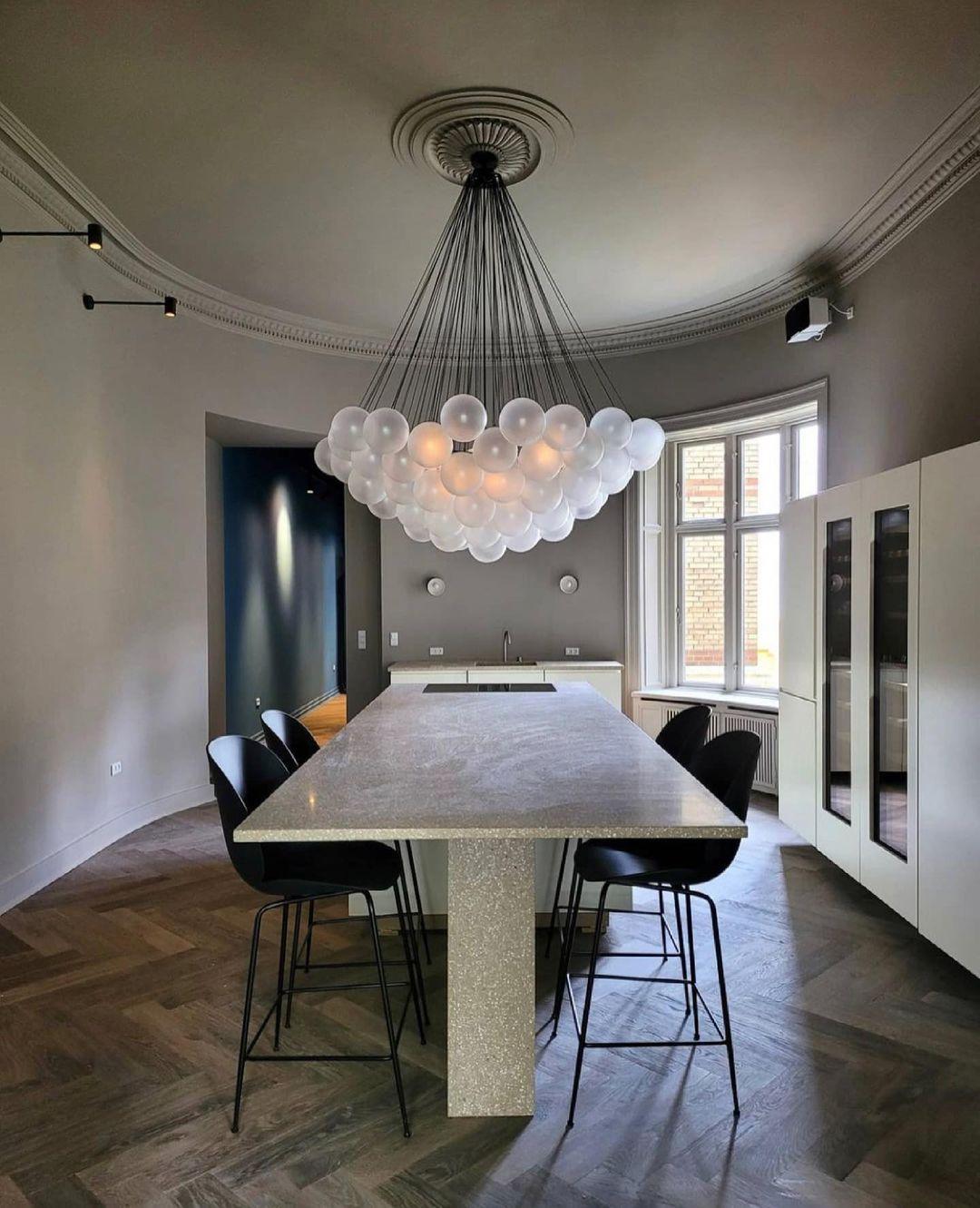 Modern Bubble Chandelier – Statement Pendant Ceiling Light