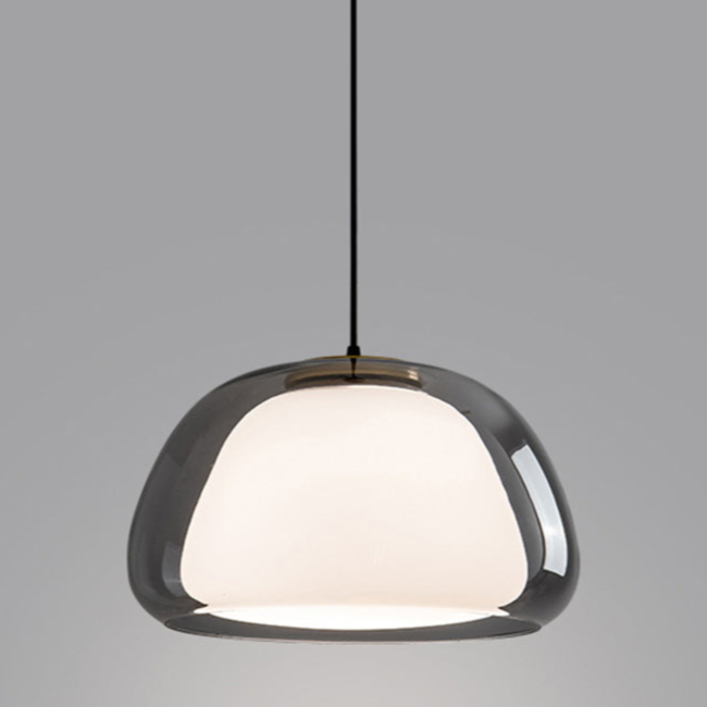 Jelly-Shaped Pendant Lamp | Milk Glass Shade