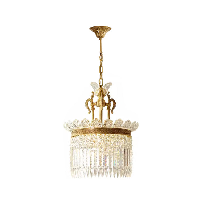 Brass Frame Crystal Chandelier – Timeless Decorative Lighting