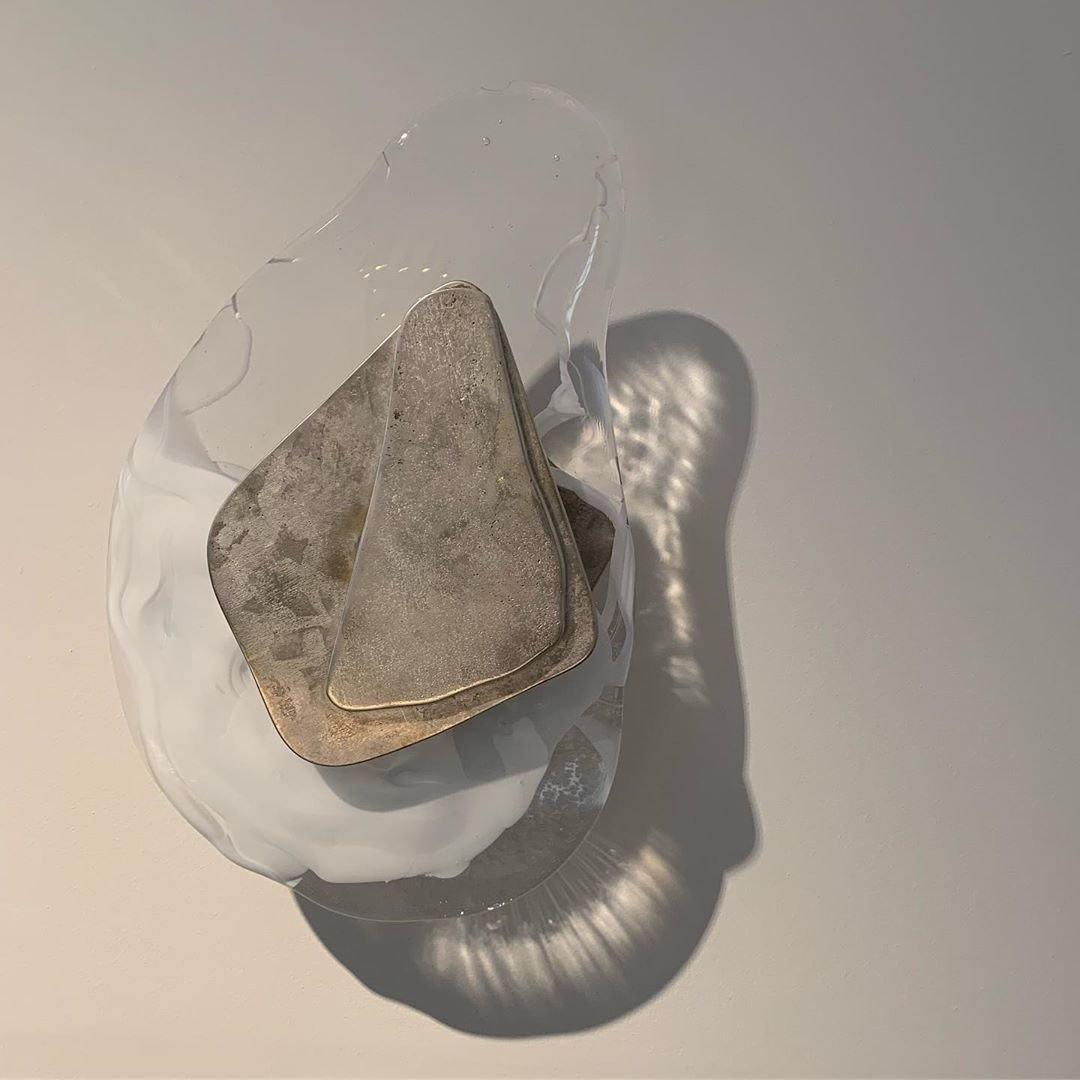 Artistic Glass Wall Sconce – Fluid Design LED Lamp