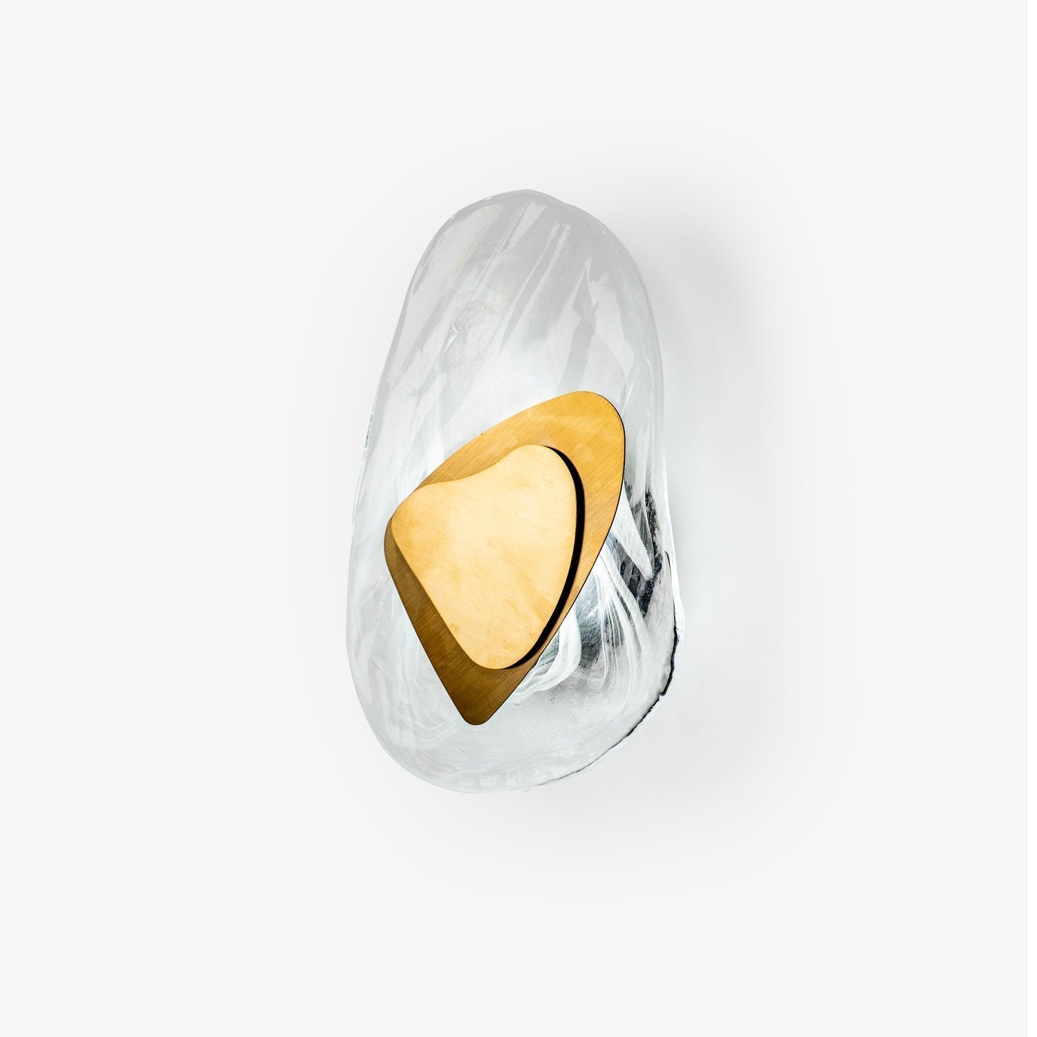 Artistic Glass Wall Sconce – Fluid Design LED Lamp