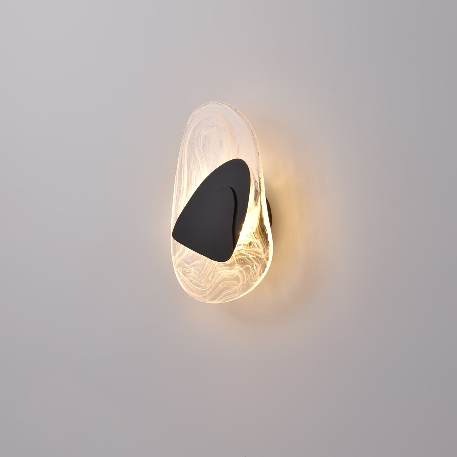 Artistic Glass Wall Sconce – Fluid Design LED Lamp