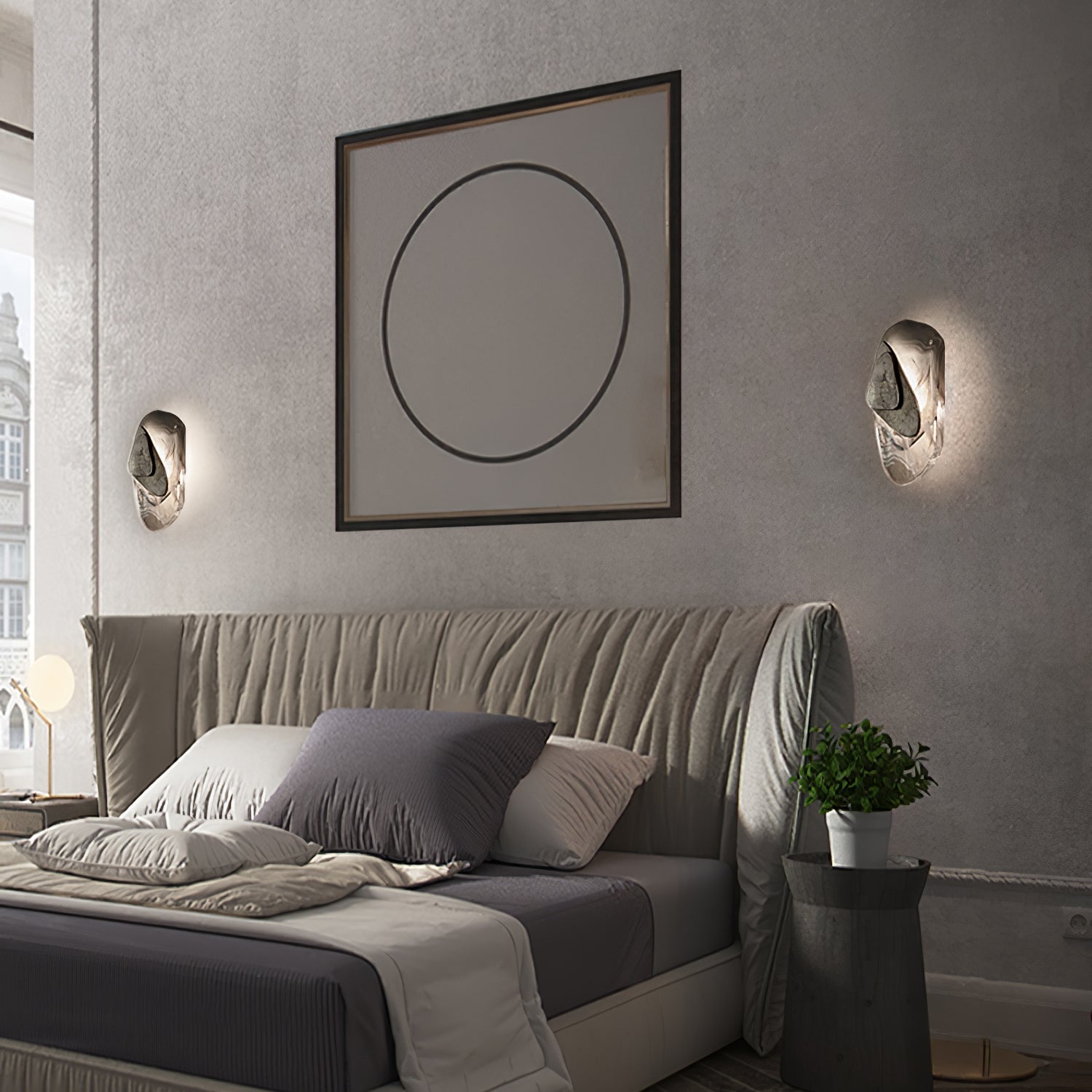 Artistic Glass Wall Sconce – Fluid Design LED Lamp