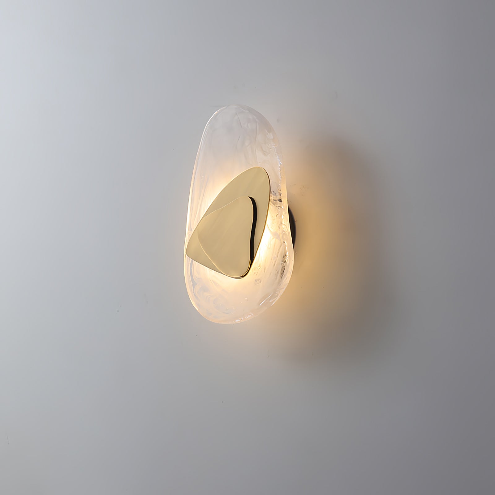 Artistic Glass Wall Sconce – Fluid Design LED Lamp