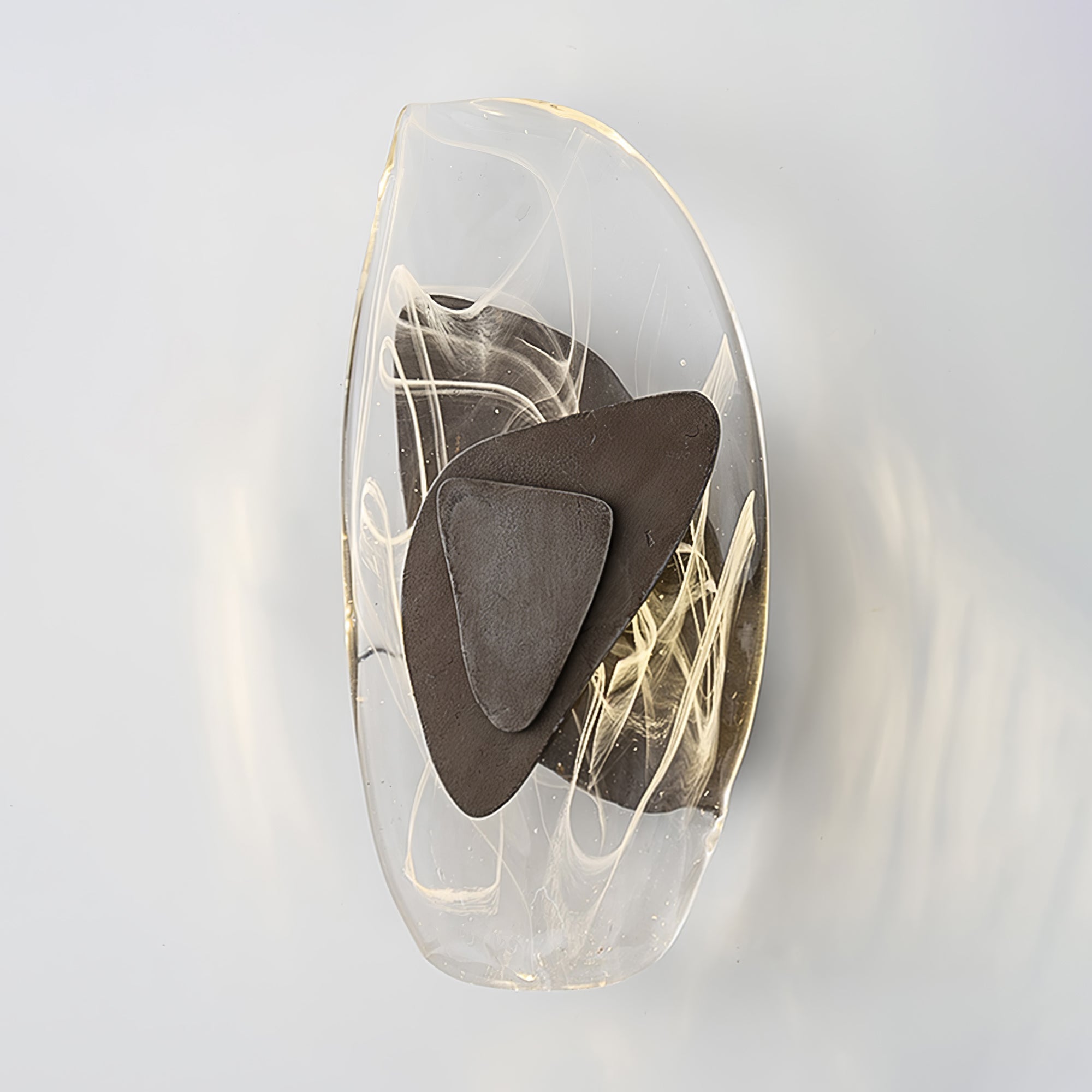 Artistic Glass Wall Sconce – Fluid Design LED Lamp