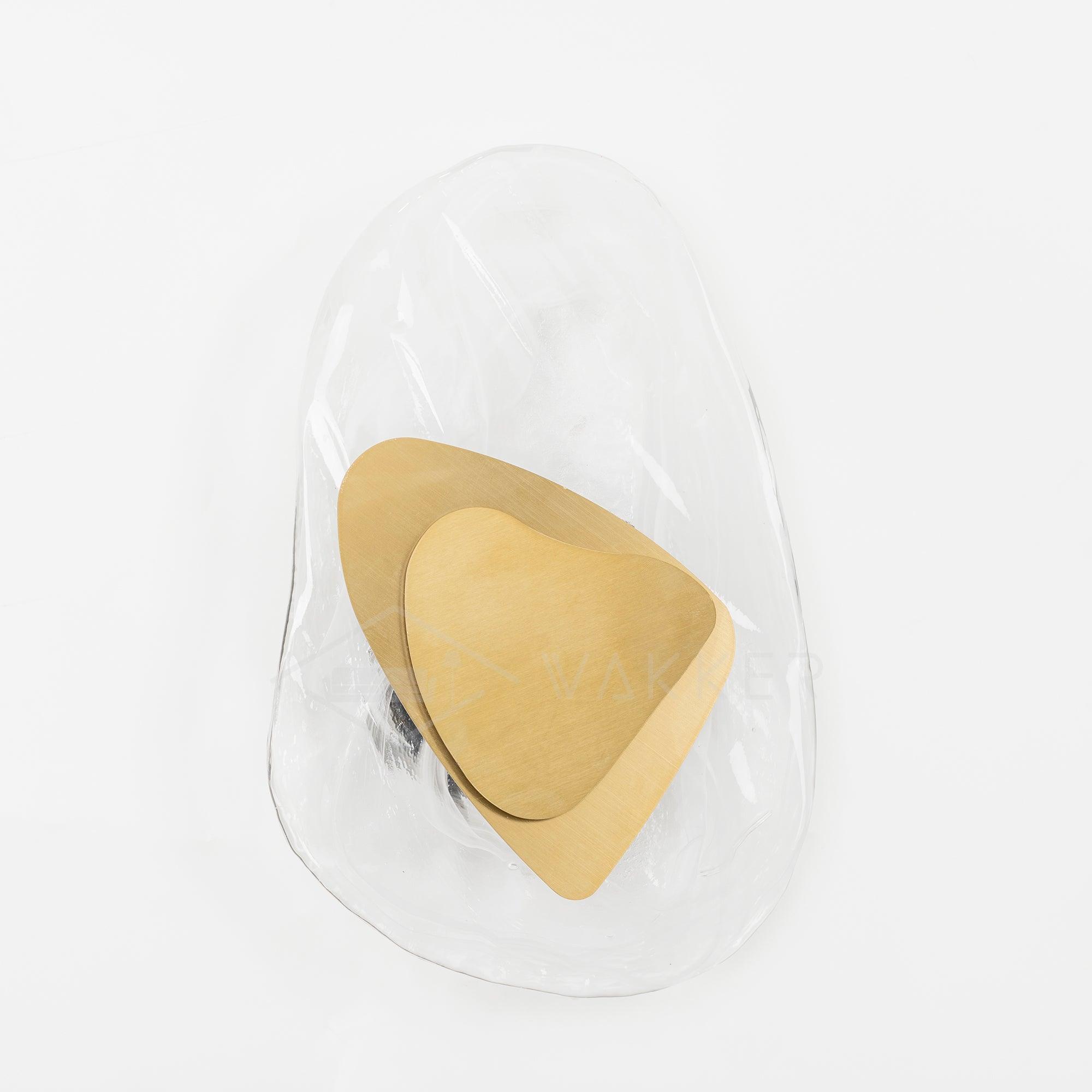 Artistic Glass Wall Sconce – Fluid Design LED Lamp