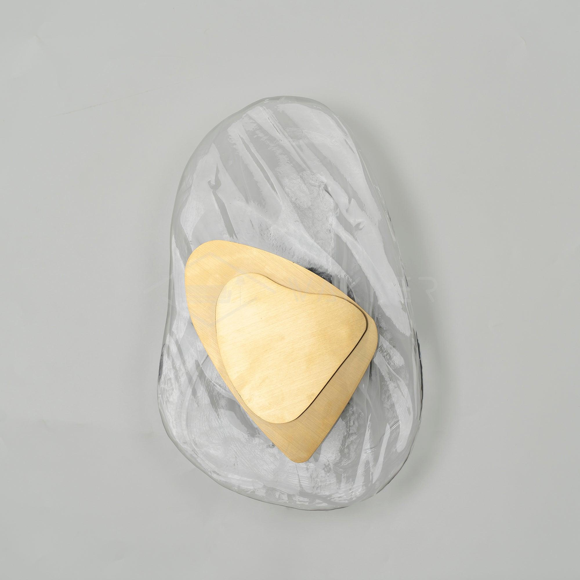 Artistic Glass Wall Sconce – Fluid Design LED Lamp