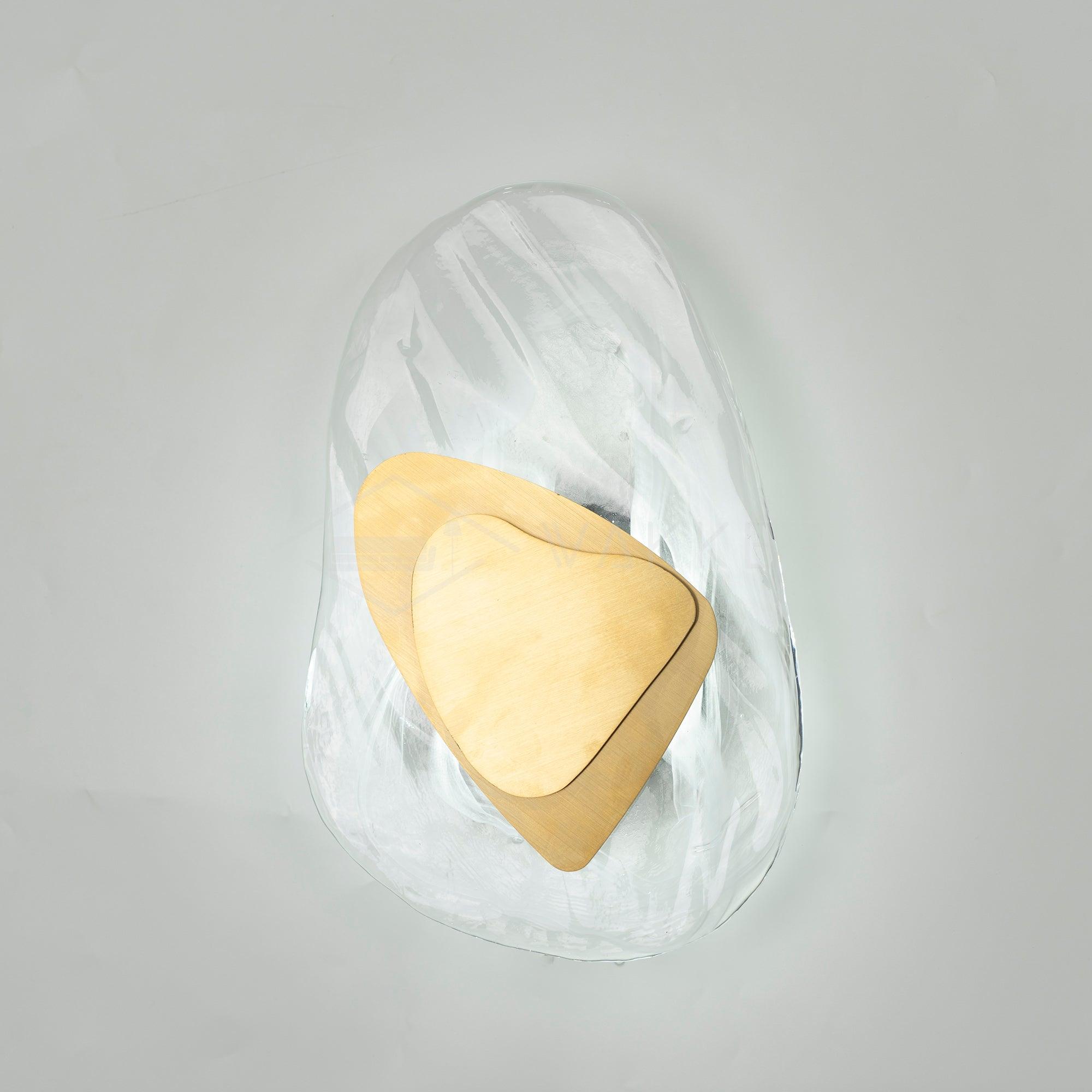 Artistic Glass Wall Sconce – Fluid Design LED Lamp