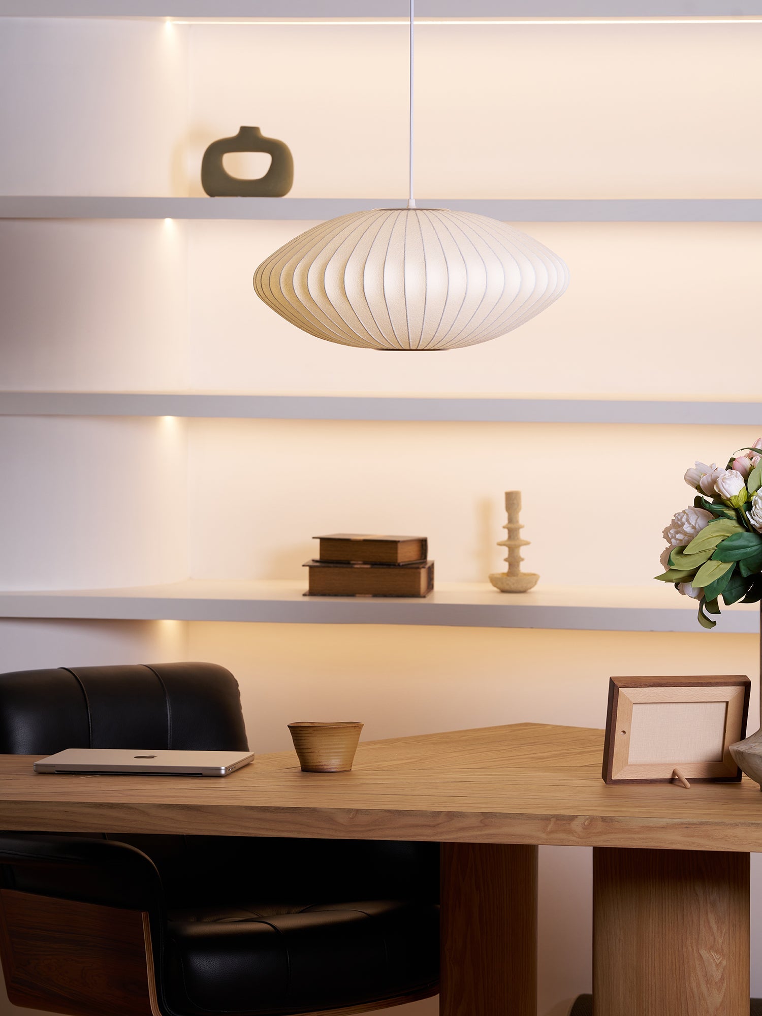 Modern Mulberry Fabric Bubble Chandelier – Hallway Decorative Pendant Lamp