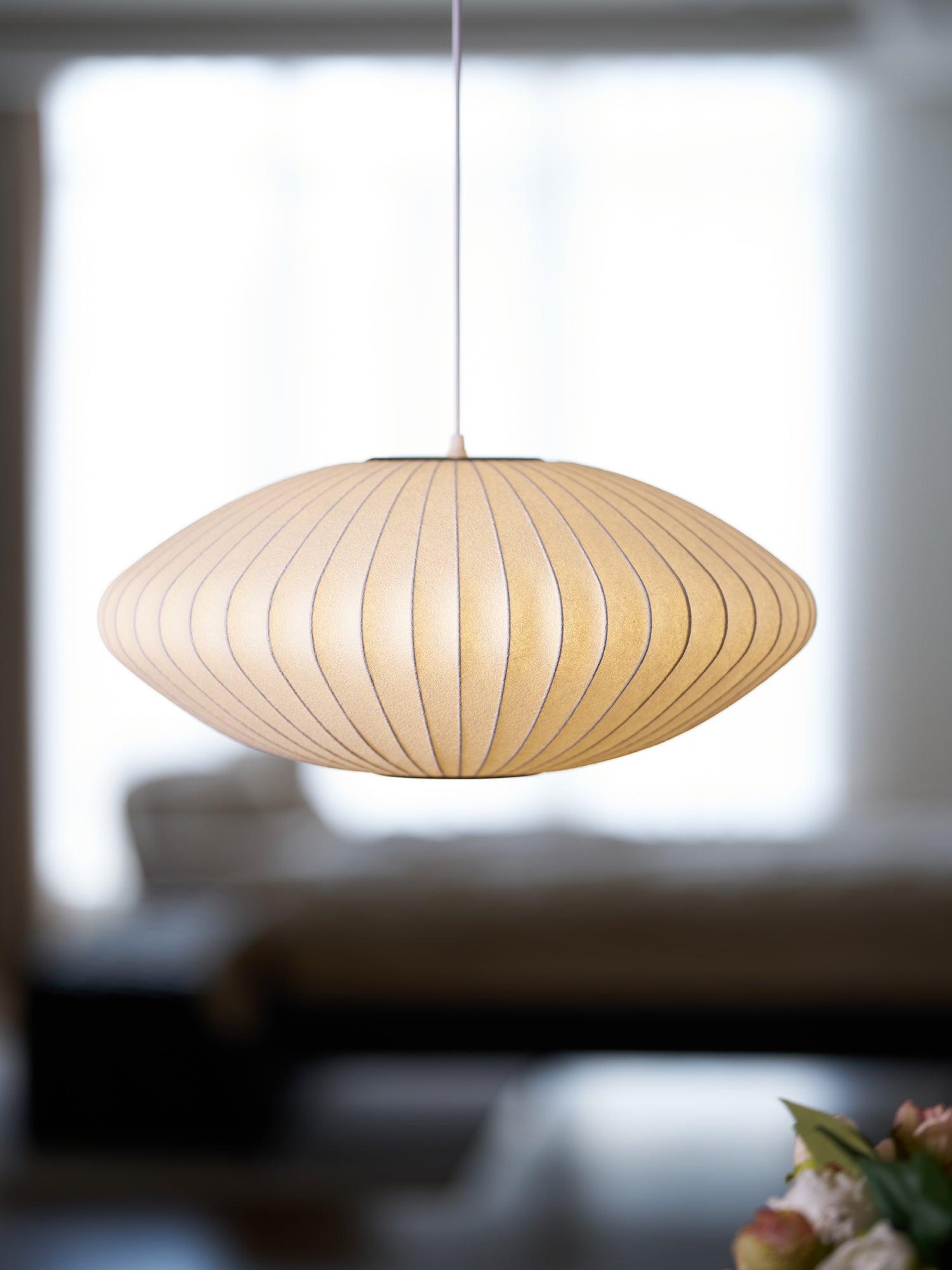 Modern Mulberry Fabric Bubble Chandelier – Hallway Decorative Pendant Lamp