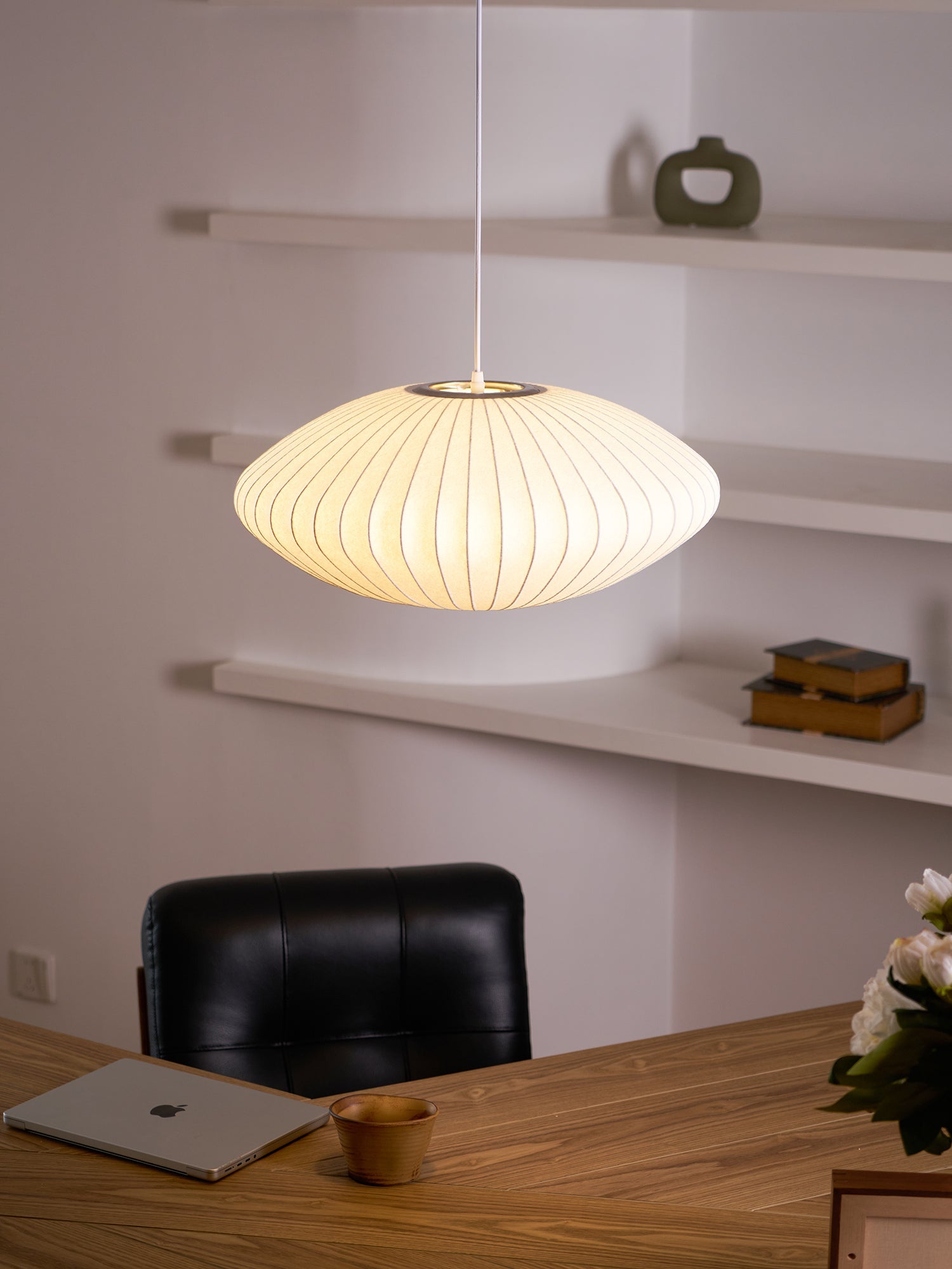 Modern Mulberry Fabric Bubble Chandelier – Hallway Decorative Pendant Lamp