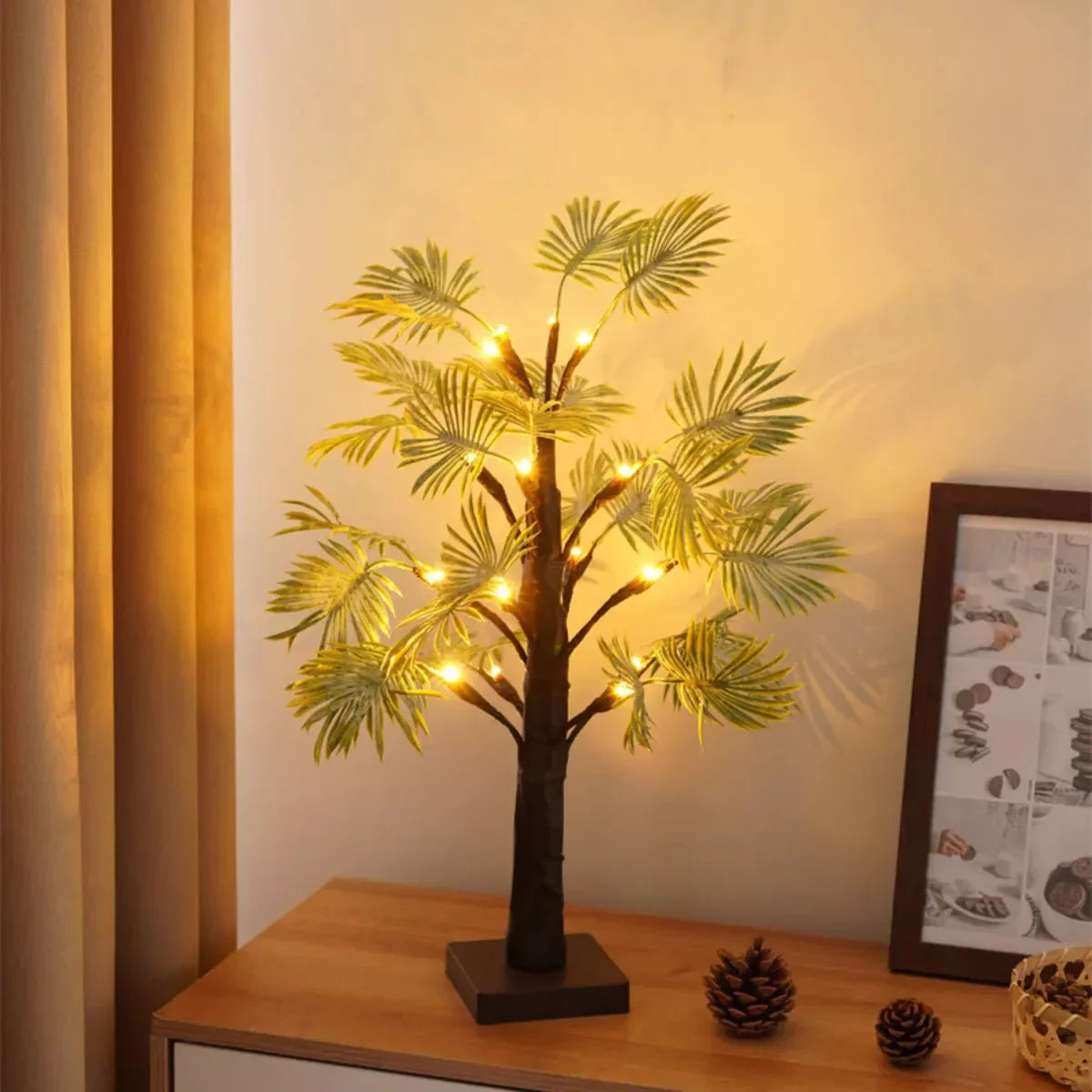 Tropical Palm Leaf LED Table Lights