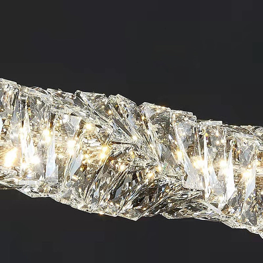 LED Crystal Pendant Light – Sleek Contemporary Design