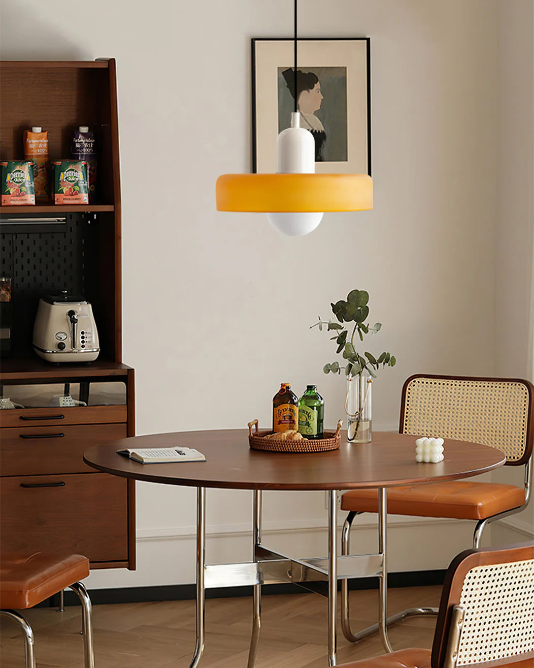 Colourful Disc Orb Plug-in Pendant Light – Lighting Fixture in 6 Colours