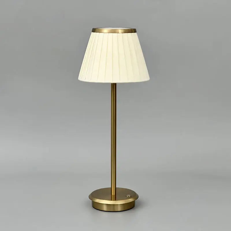 Wireless Brass Table Lamp | Minimalist Table Lamp