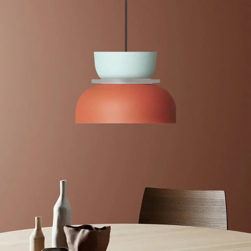 Bowl Shape Pendant Light | Block Colour