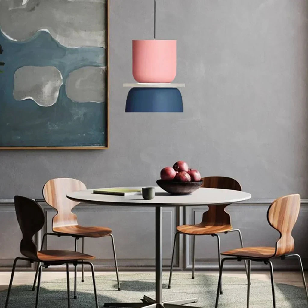 Bowl Shape Pendant Light | Block Colour