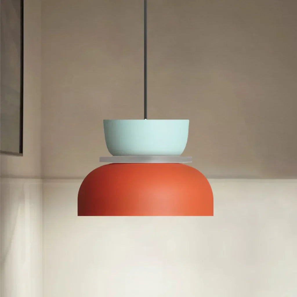 Bowl Shape Pendant Light | Block Colour