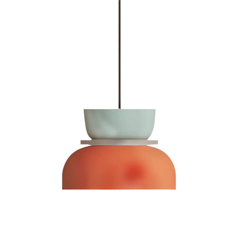 Bowl Shape Pendant Light | Block Colour