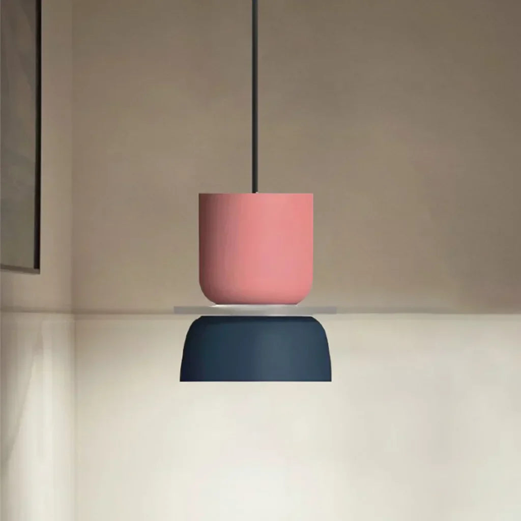Bowl Shape Pendant Light | Block Colour