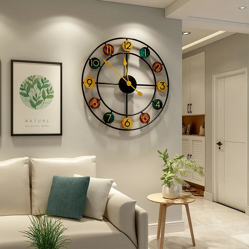 Decorative Round Wall Clock | European Accent
