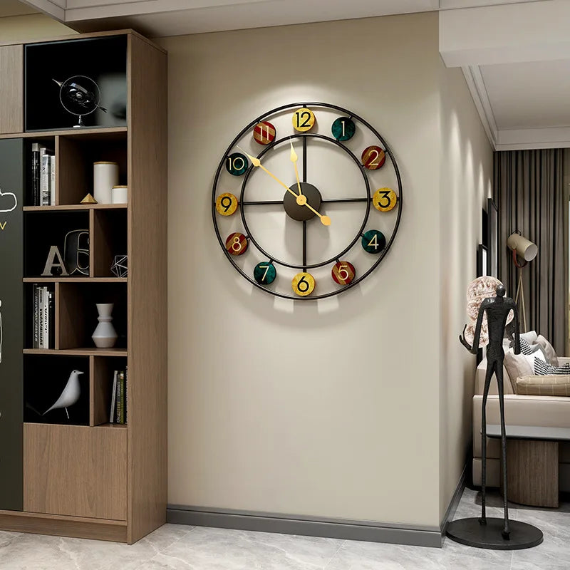 Decorative Round Wall Clock | European Accent