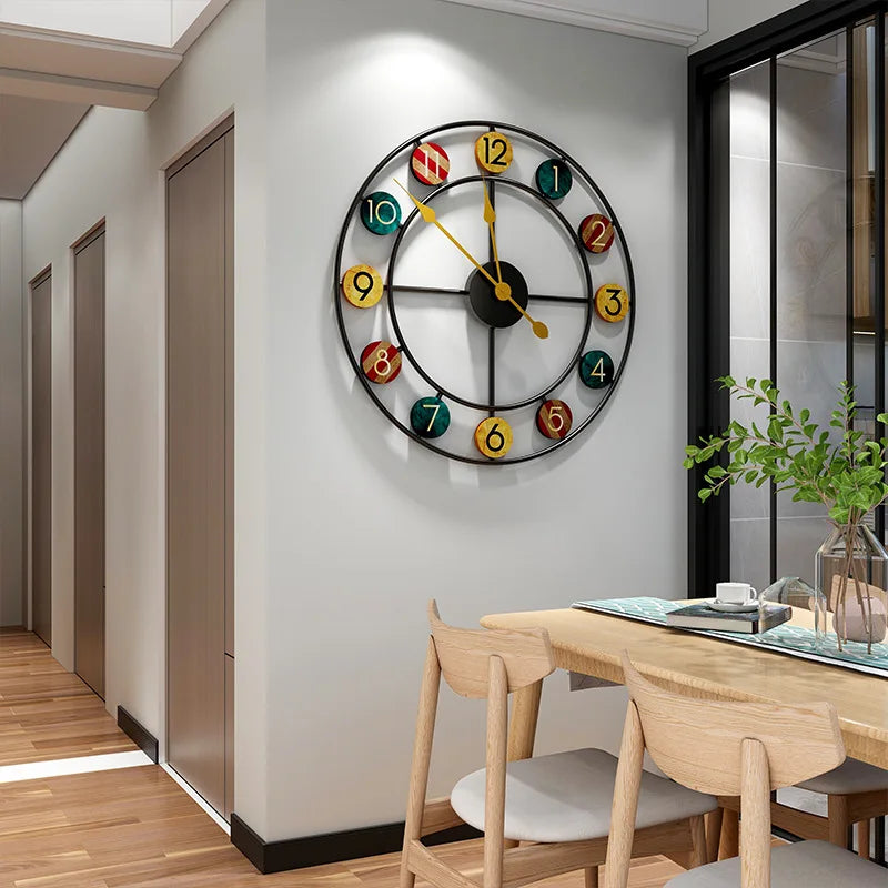 Decorative Round Wall Clock | European Accent