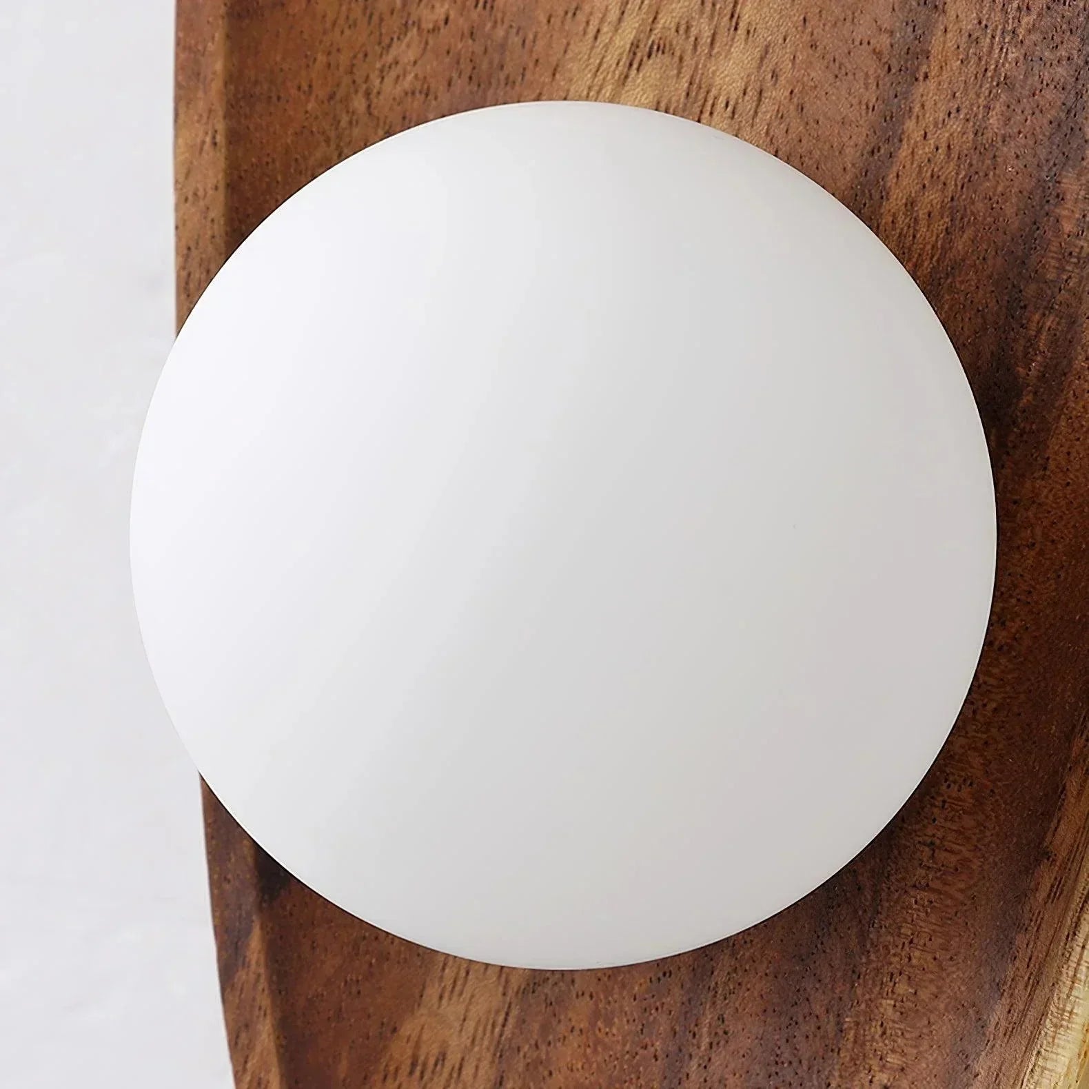 Wall Sconce in Solid Wood Base | Wall Mounted Lamp